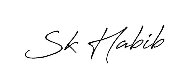 Once you've used our free online signature maker to create your best signature Antro_Vectra_Bolder style, it's time to enjoy all of the benefits that Sk Habib name signing documents. Sk Habib signature style 7 images and pictures png