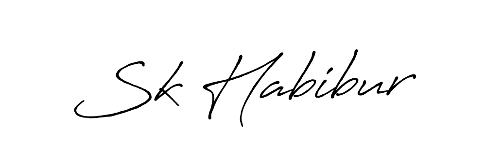 if you are searching for the best signature style for your name Sk Habibur. so please give up your signature search. here we have designed multiple signature styles  using Antro_Vectra_Bolder. Sk Habibur signature style 7 images and pictures png