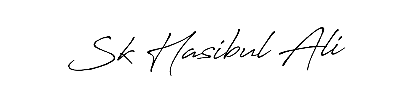 Design your own signature with our free online signature maker. With this signature software, you can create a handwritten (Antro_Vectra_Bolder) signature for name Sk Hasibul Ali. Sk Hasibul Ali signature style 7 images and pictures png