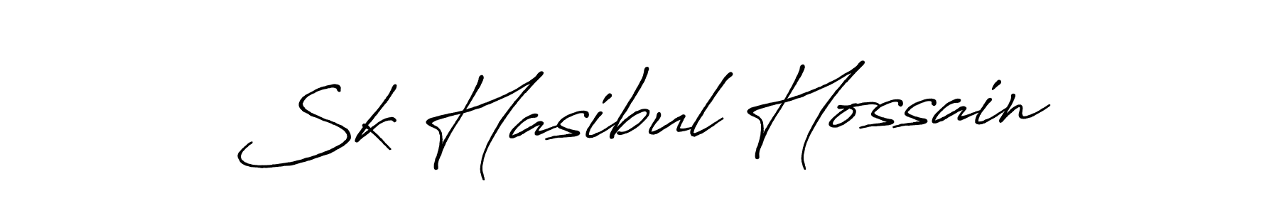 Sk Hasibul Hossain stylish signature style. Best Handwritten Sign (Antro_Vectra_Bolder) for my name. Handwritten Signature Collection Ideas for my name Sk Hasibul Hossain. Sk Hasibul Hossain signature style 7 images and pictures png