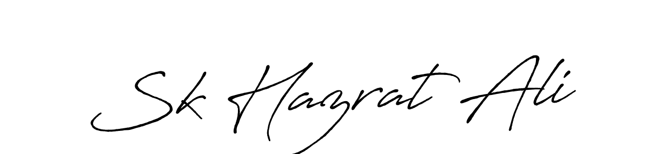 Create a beautiful signature design for name Sk Hazrat Ali. With this signature (Antro_Vectra_Bolder) fonts, you can make a handwritten signature for free. Sk Hazrat Ali signature style 7 images and pictures png