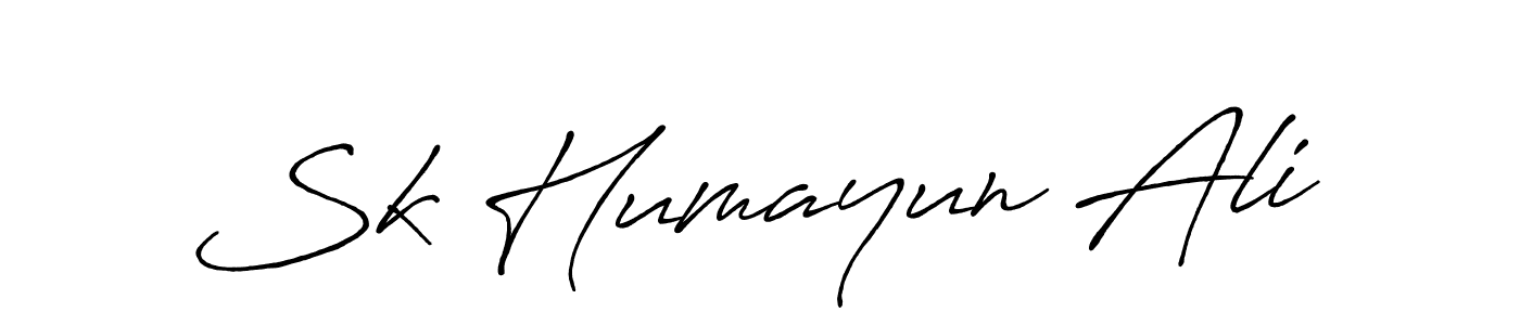 Also we have Sk Humayun Ali name is the best signature style. Create professional handwritten signature collection using Antro_Vectra_Bolder autograph style. Sk Humayun Ali signature style 7 images and pictures png