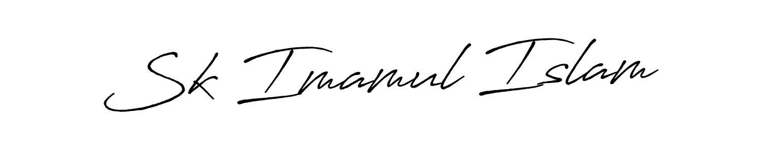 How to make Sk Imamul Islam signature? Antro_Vectra_Bolder is a professional autograph style. Create handwritten signature for Sk Imamul Islam name. Sk Imamul Islam signature style 7 images and pictures png