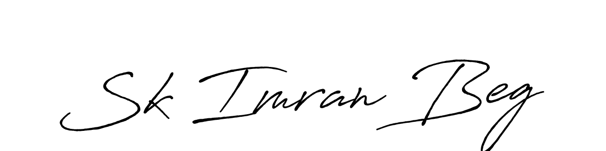 Use a signature maker to create a handwritten signature online. With this signature software, you can design (Antro_Vectra_Bolder) your own signature for name Sk Imran Beg. Sk Imran Beg signature style 7 images and pictures png