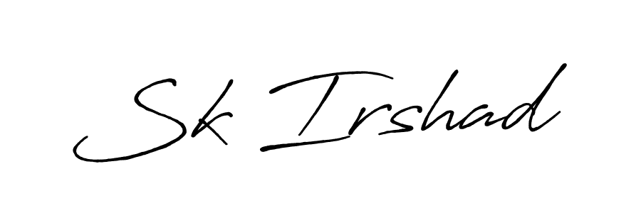 Also we have Sk Irshad name is the best signature style. Create professional handwritten signature collection using Antro_Vectra_Bolder autograph style. Sk Irshad signature style 7 images and pictures png