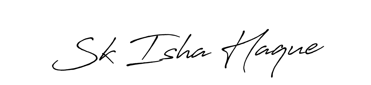 This is the best signature style for the Sk Isha Haque name. Also you like these signature font (Antro_Vectra_Bolder). Mix name signature. Sk Isha Haque signature style 7 images and pictures png