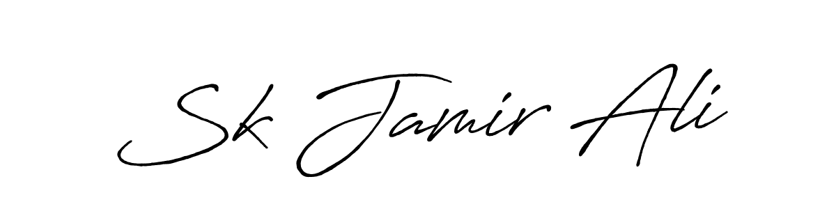 The best way (Antro_Vectra_Bolder) to make a short signature is to pick only two or three words in your name. The name Sk Jamir Ali include a total of six letters. For converting this name. Sk Jamir Ali signature style 7 images and pictures png