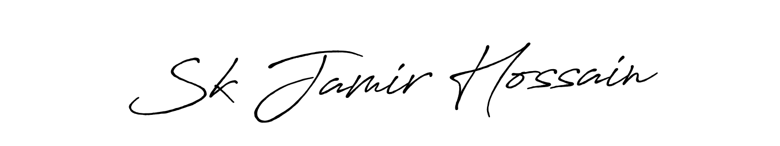 Sk Jamir Hossain stylish signature style. Best Handwritten Sign (Antro_Vectra_Bolder) for my name. Handwritten Signature Collection Ideas for my name Sk Jamir Hossain. Sk Jamir Hossain signature style 7 images and pictures png