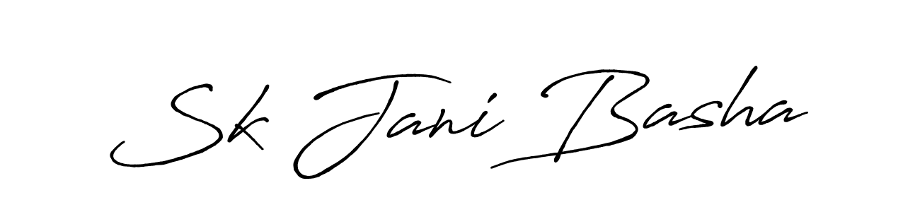 You can use this online signature creator to create a handwritten signature for the name Sk Jani Basha. This is the best online autograph maker. Sk Jani Basha signature style 7 images and pictures png