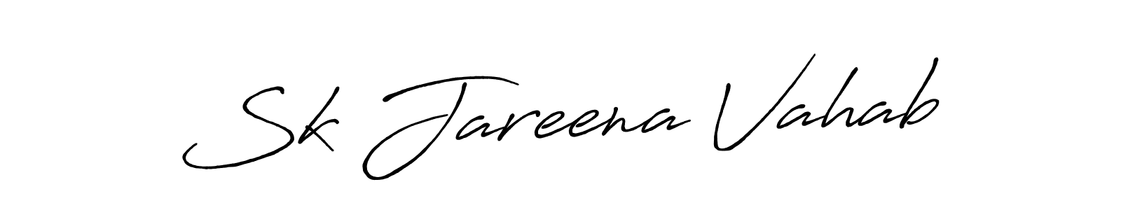 Similarly Antro_Vectra_Bolder is the best handwritten signature design. Signature creator online .You can use it as an online autograph creator for name Sk Jareena Vahab. Sk Jareena Vahab signature style 7 images and pictures png