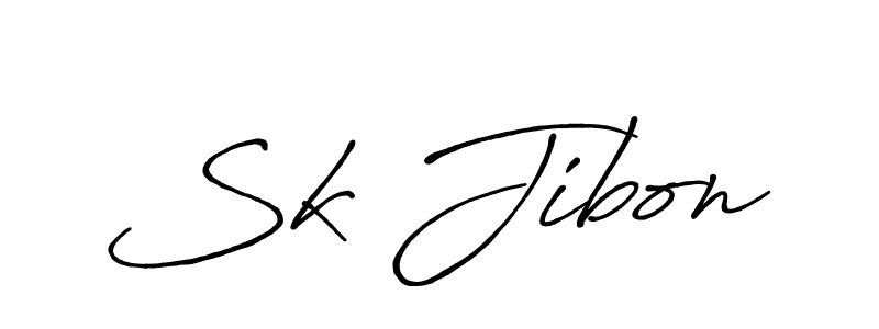 How to make Sk Jibon signature? Antro_Vectra_Bolder is a professional autograph style. Create handwritten signature for Sk Jibon name. Sk Jibon signature style 7 images and pictures png