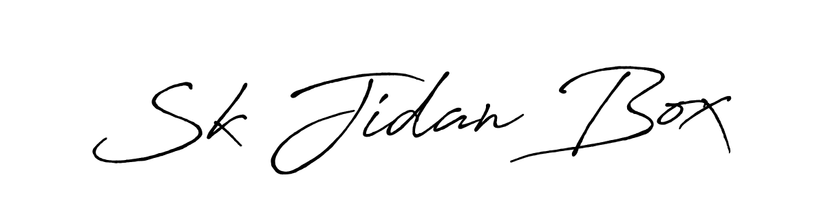 The best way (Antro_Vectra_Bolder) to make a short signature is to pick only two or three words in your name. The name Sk Jidan Box include a total of six letters. For converting this name. Sk Jidan Box signature style 7 images and pictures png