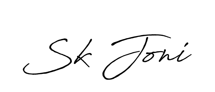 How to Draw Sk Joni signature style? Antro_Vectra_Bolder is a latest design signature styles for name Sk Joni. Sk Joni signature style 7 images and pictures png