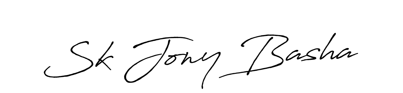 Make a beautiful signature design for name Sk Jony Basha. Use this online signature maker to create a handwritten signature for free. Sk Jony Basha signature style 7 images and pictures png