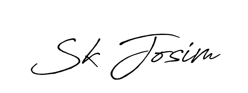 It looks lik you need a new signature style for name Sk Josim. Design unique handwritten (Antro_Vectra_Bolder) signature with our free signature maker in just a few clicks. Sk Josim signature style 7 images and pictures png