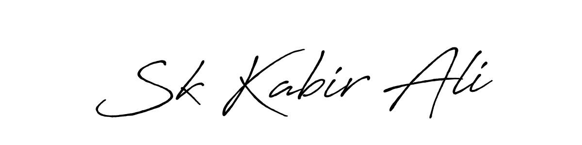 How to make Sk Kabir Ali signature? Antro_Vectra_Bolder is a professional autograph style. Create handwritten signature for Sk Kabir Ali name. Sk Kabir Ali signature style 7 images and pictures png