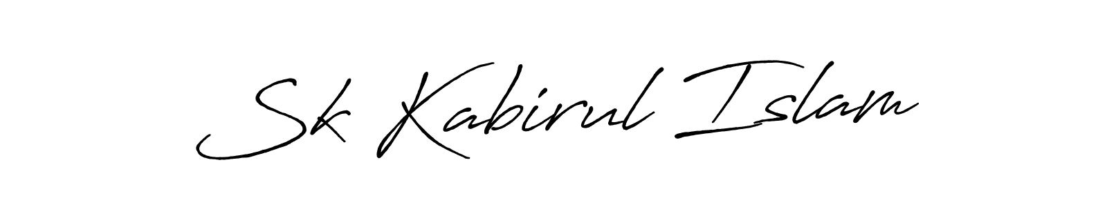 Also we have Sk Kabirul Islam name is the best signature style. Create professional handwritten signature collection using Antro_Vectra_Bolder autograph style. Sk Kabirul Islam signature style 7 images and pictures png