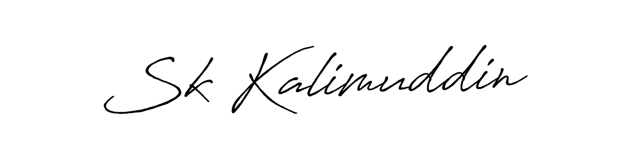 How to make Sk Kalimuddin name signature. Use Antro_Vectra_Bolder style for creating short signs online. This is the latest handwritten sign. Sk Kalimuddin signature style 7 images and pictures png