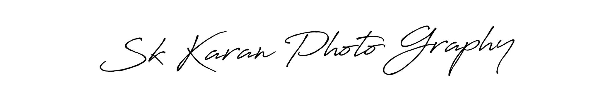 How to make Sk Karan Photo Graphy signature? Antro_Vectra_Bolder is a professional autograph style. Create handwritten signature for Sk Karan Photo Graphy name. Sk Karan Photo Graphy signature style 7 images and pictures png