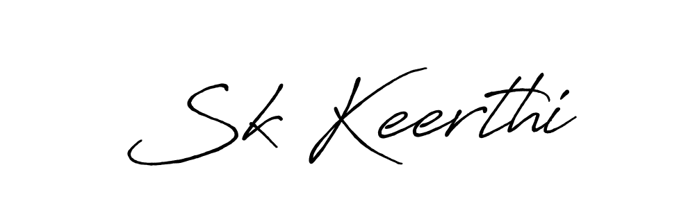 Make a beautiful signature design for name Sk Keerthi. With this signature (Antro_Vectra_Bolder) style, you can create a handwritten signature for free. Sk Keerthi signature style 7 images and pictures png