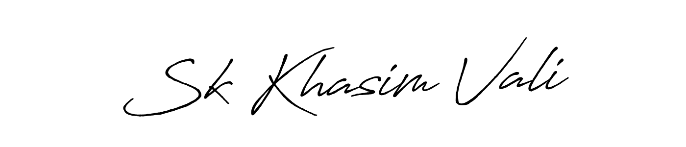 Also we have Sk Khasim Vali name is the best signature style. Create professional handwritten signature collection using Antro_Vectra_Bolder autograph style. Sk Khasim Vali signature style 7 images and pictures png