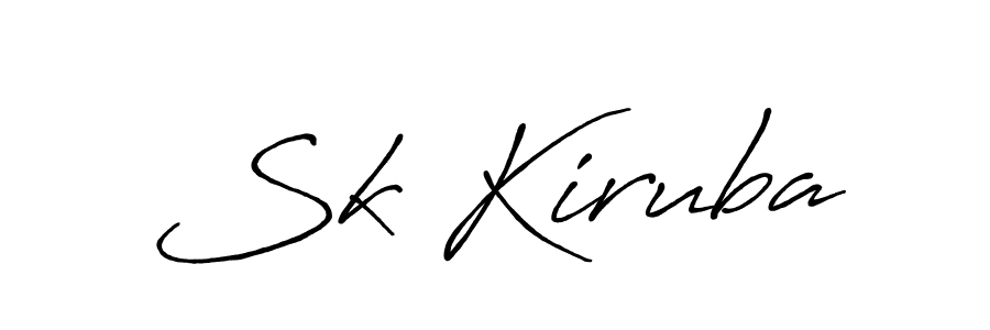 Design your own signature with our free online signature maker. With this signature software, you can create a handwritten (Antro_Vectra_Bolder) signature for name Sk Kiruba. Sk Kiruba signature style 7 images and pictures png