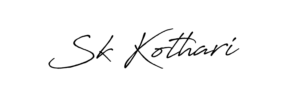 How to Draw Sk Kothari signature style? Antro_Vectra_Bolder is a latest design signature styles for name Sk Kothari. Sk Kothari signature style 7 images and pictures png