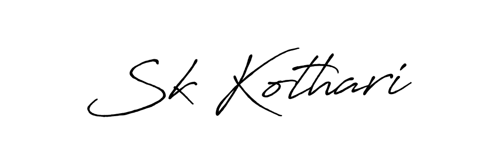 How to Draw Sk Kothari signature style? Antro_Vectra_Bolder is a latest design signature styles for name Sk Kothari. Sk Kothari signature style 7 images and pictures png