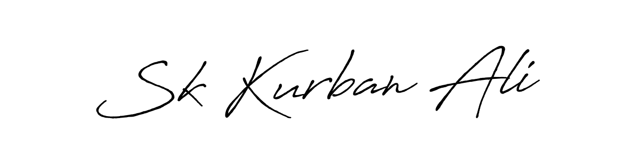 Also we have Sk Kurban Ali name is the best signature style. Create professional handwritten signature collection using Antro_Vectra_Bolder autograph style. Sk Kurban Ali signature style 7 images and pictures png