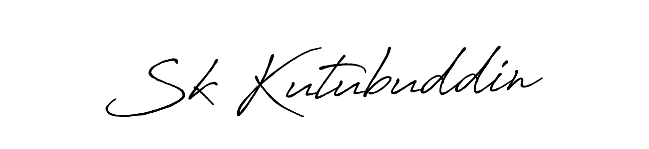 Also we have Sk Kutubuddin name is the best signature style. Create professional handwritten signature collection using Antro_Vectra_Bolder autograph style. Sk Kutubuddin signature style 7 images and pictures png