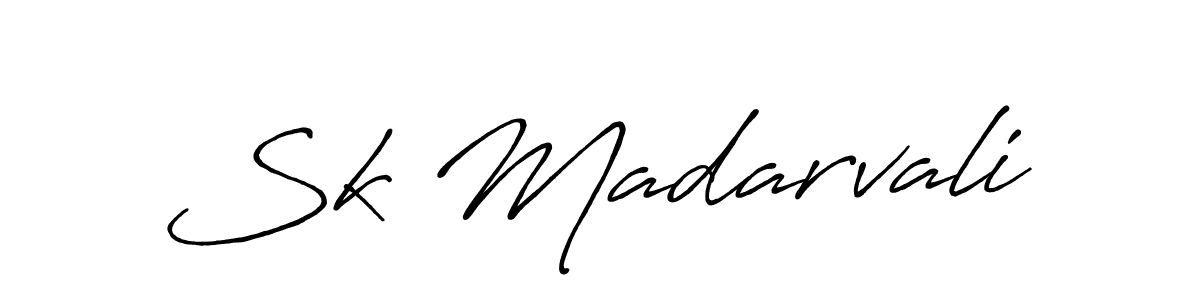 Design your own signature with our free online signature maker. With this signature software, you can create a handwritten (Antro_Vectra_Bolder) signature for name Sk Madarvali. Sk Madarvali signature style 7 images and pictures png