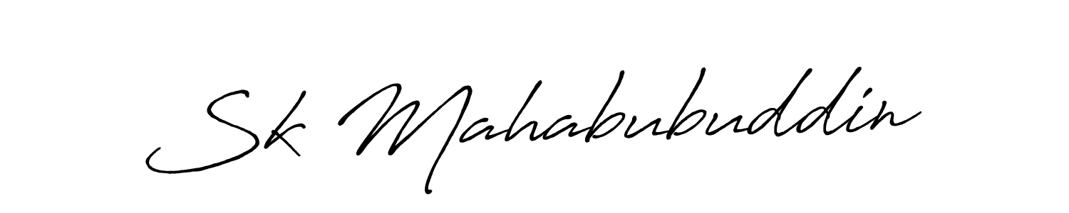 Design your own signature with our free online signature maker. With this signature software, you can create a handwritten (Antro_Vectra_Bolder) signature for name Sk Mahabubuddin. Sk Mahabubuddin signature style 7 images and pictures png