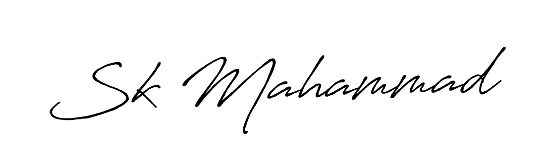 Sk Mahammad stylish signature style. Best Handwritten Sign (Antro_Vectra_Bolder) for my name. Handwritten Signature Collection Ideas for my name Sk Mahammad. Sk Mahammad signature style 7 images and pictures png