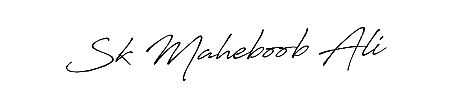 How to make Sk Maheboob Ali signature? Antro_Vectra_Bolder is a professional autograph style. Create handwritten signature for Sk Maheboob Ali name. Sk Maheboob Ali signature style 7 images and pictures png