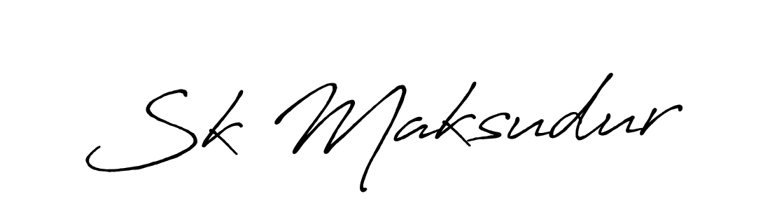 Also we have Sk Maksudur name is the best signature style. Create professional handwritten signature collection using Antro_Vectra_Bolder autograph style. Sk Maksudur signature style 7 images and pictures png