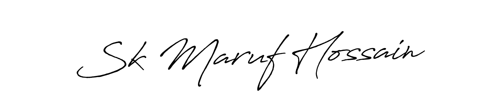 Also You can easily find your signature by using the search form. We will create Sk Maruf Hossain name handwritten signature images for you free of cost using Antro_Vectra_Bolder sign style. Sk Maruf Hossain signature style 7 images and pictures png