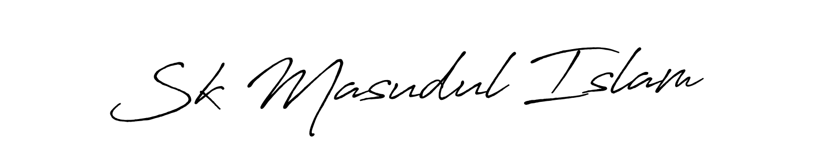 Use a signature maker to create a handwritten signature online. With this signature software, you can design (Antro_Vectra_Bolder) your own signature for name Sk Masudul Islam. Sk Masudul Islam signature style 7 images and pictures png