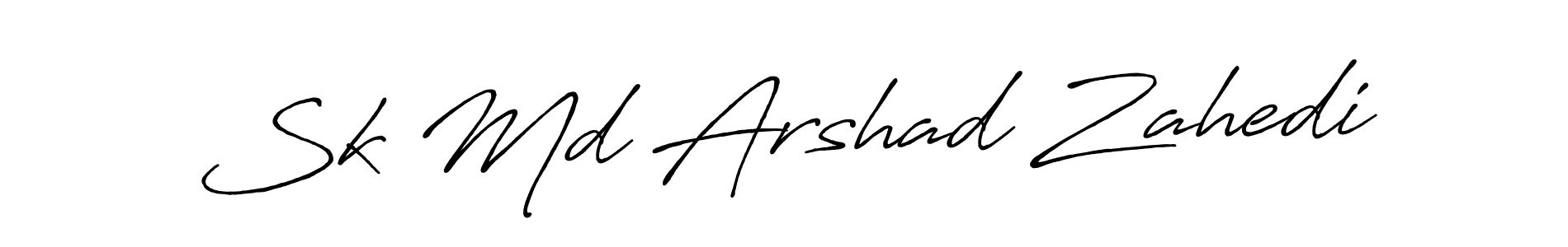 Make a beautiful signature design for name Sk Md Arshad Zahedi. With this signature (Antro_Vectra_Bolder) style, you can create a handwritten signature for free. Sk Md Arshad Zahedi signature style 7 images and pictures png