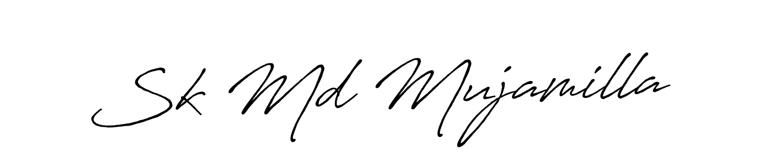 It looks lik you need a new signature style for name Sk Md Mujamilla. Design unique handwritten (Antro_Vectra_Bolder) signature with our free signature maker in just a few clicks. Sk Md Mujamilla signature style 7 images and pictures png
