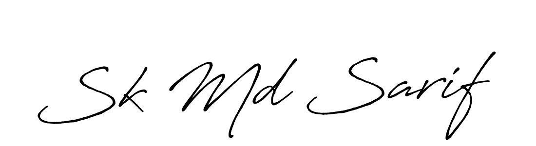 The best way (Antro_Vectra_Bolder) to make a short signature is to pick only two or three words in your name. The name Sk Md Sarif include a total of six letters. For converting this name. Sk Md Sarif signature style 7 images and pictures png