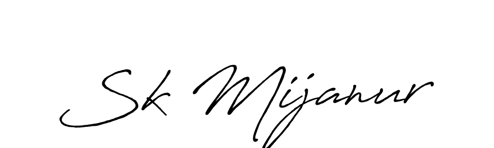 if you are searching for the best signature style for your name Sk Mijanur. so please give up your signature search. here we have designed multiple signature styles  using Antro_Vectra_Bolder. Sk Mijanur signature style 7 images and pictures png