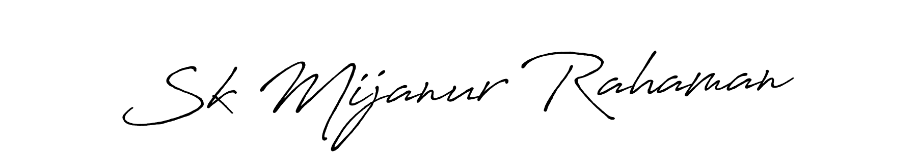 Use a signature maker to create a handwritten signature online. With this signature software, you can design (Antro_Vectra_Bolder) your own signature for name Sk Mijanur Rahaman. Sk Mijanur Rahaman signature style 7 images and pictures png