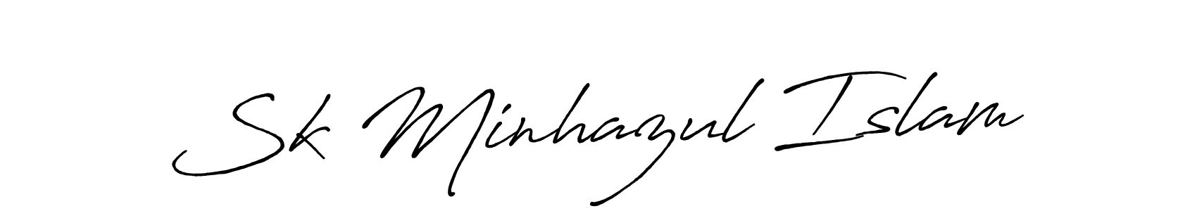 The best way (Antro_Vectra_Bolder) to make a short signature is to pick only two or three words in your name. The name Sk Minhazul Islam include a total of six letters. For converting this name. Sk Minhazul Islam signature style 7 images and pictures png