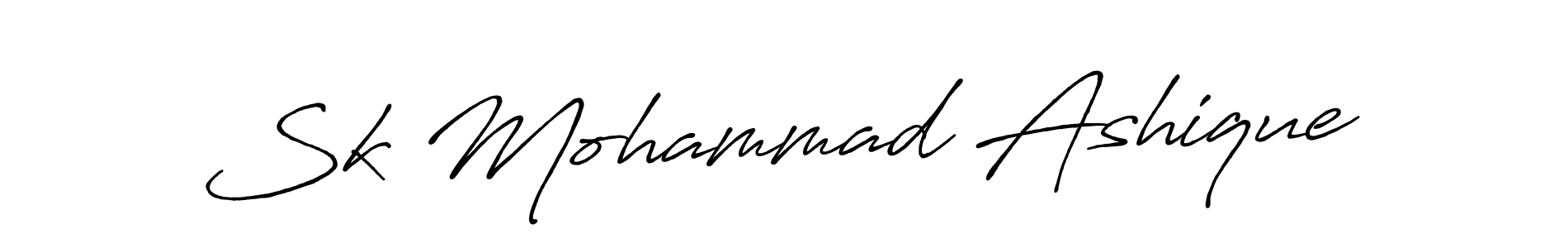 Use a signature maker to create a handwritten signature online. With this signature software, you can design (Antro_Vectra_Bolder) your own signature for name Sk Mohammad Ashique. Sk Mohammad Ashique signature style 7 images and pictures png