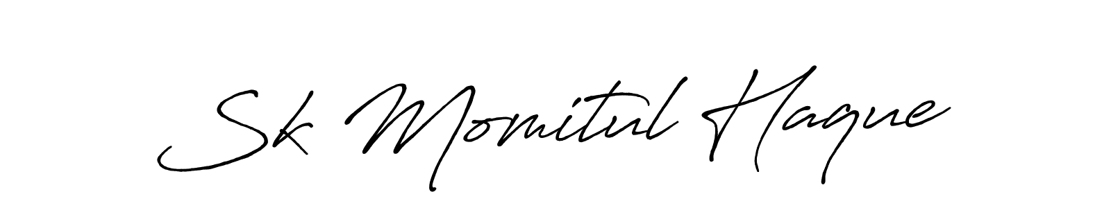 This is the best signature style for the Sk Momitul Haque name. Also you like these signature font (Antro_Vectra_Bolder). Mix name signature. Sk Momitul Haque signature style 7 images and pictures png