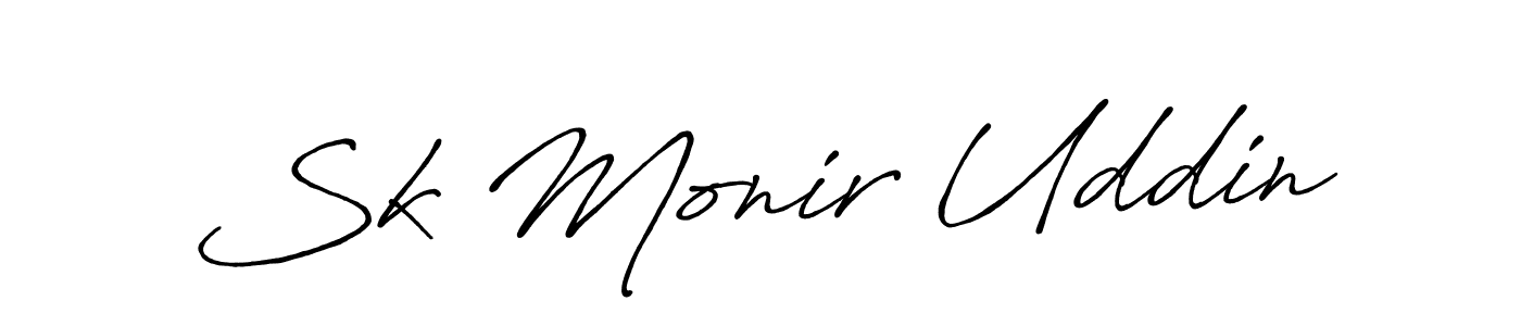 Make a short Sk Monir Uddin signature style. Manage your documents anywhere anytime using Antro_Vectra_Bolder. Create and add eSignatures, submit forms, share and send files easily. Sk Monir Uddin signature style 7 images and pictures png