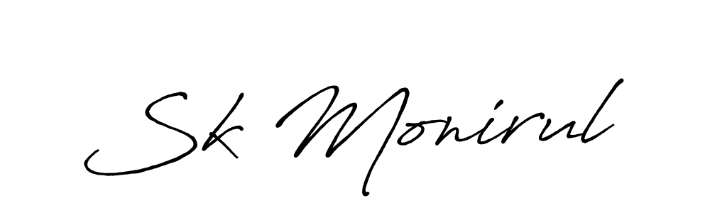 You can use this online signature creator to create a handwritten signature for the name Sk Monirul. This is the best online autograph maker. Sk Monirul signature style 7 images and pictures png