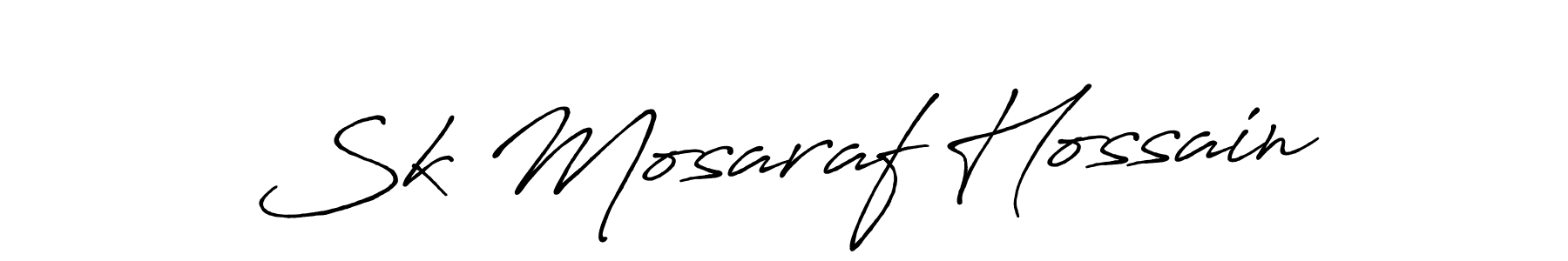 How to make Sk Mosaraf Hossain signature? Antro_Vectra_Bolder is a professional autograph style. Create handwritten signature for Sk Mosaraf Hossain name. Sk Mosaraf Hossain signature style 7 images and pictures png