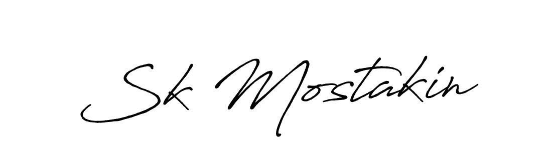 How to Draw Sk Mostakin signature style? Antro_Vectra_Bolder is a latest design signature styles for name Sk Mostakin. Sk Mostakin signature style 7 images and pictures png
