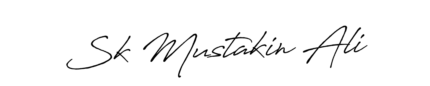 Antro_Vectra_Bolder is a professional signature style that is perfect for those who want to add a touch of class to their signature. It is also a great choice for those who want to make their signature more unique. Get Sk Mustakin Ali name to fancy signature for free. Sk Mustakin Ali signature style 7 images and pictures png